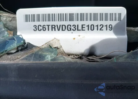 2020 Ram Promaster 2500 High Roof 159 Wb из США, поврежденный, VIN 3C6TRVDG3LE101219